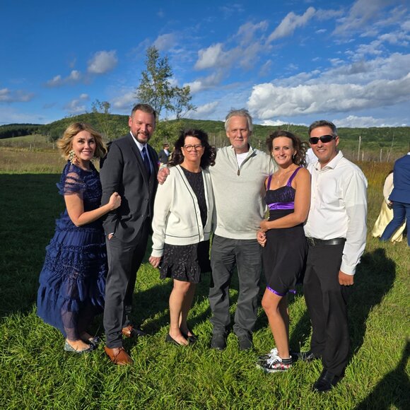 Navy Ruffle Gown Size 2 - Picture 7 of 13